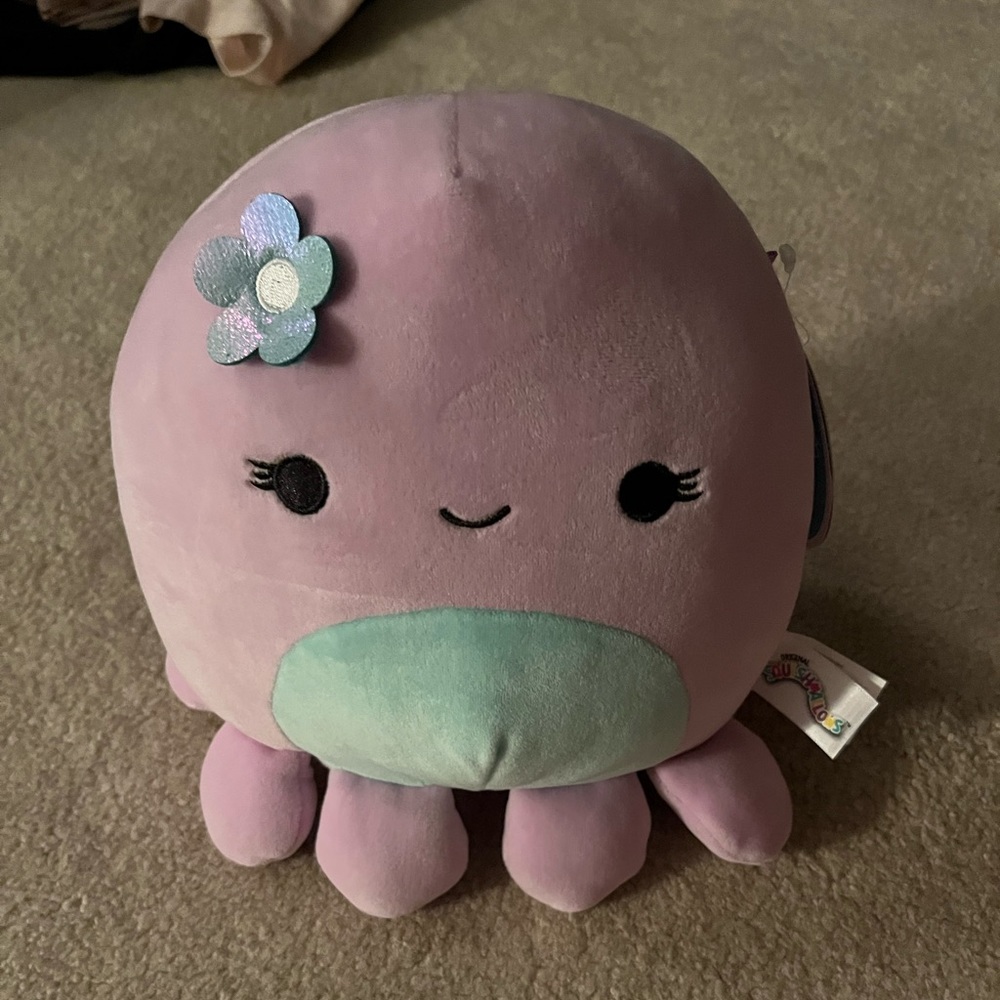 Squishmallow - 16” Violet Octopus with Flower